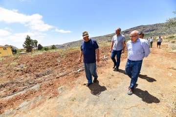 Plantación de 4.400 almendreros, nogales, higueras y olivos en Valsequillo (Foto TA)